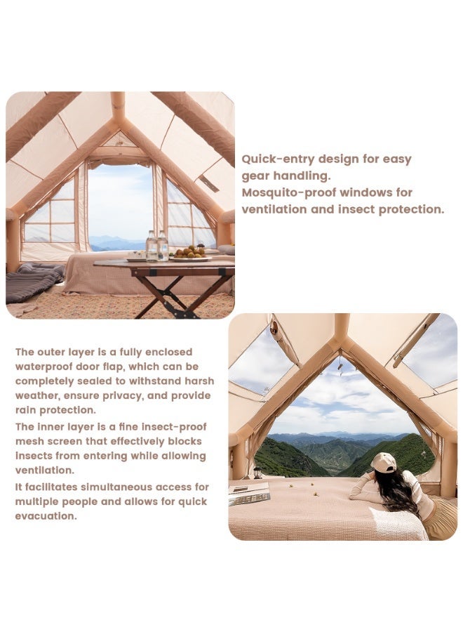 Pakicetus Super Large12㎡ Easy Set Inflatable Camping Tent, Four Seasons Universal, Safe Haven - Image 4